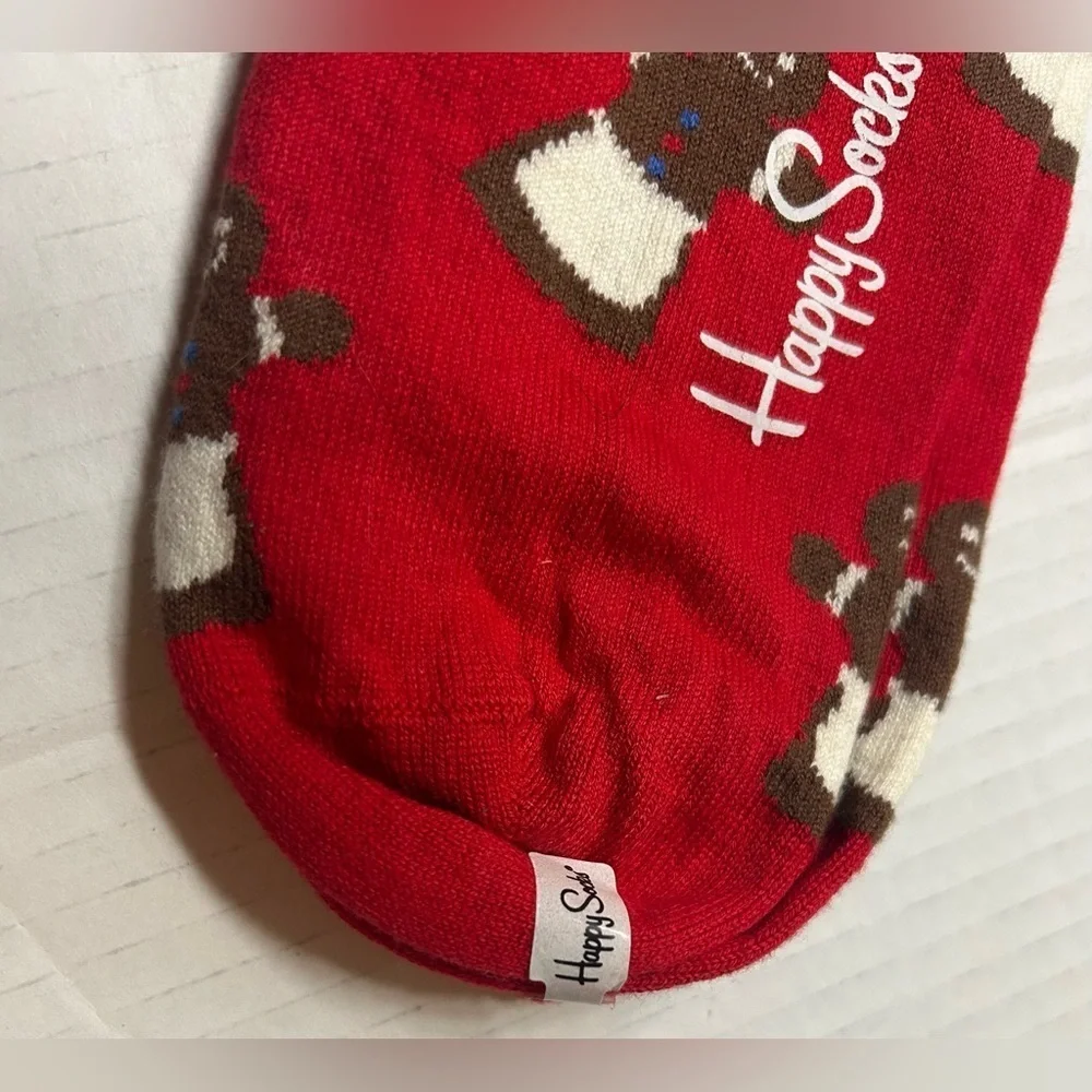 NWT HAPPY SOCKS HOLIDAY GINGERBREAD COOKIE SOCKS Sz. 10-13